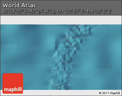 Satellite 3D Map of the Area around 42° 44' 20" S, 108° 1' 30" E