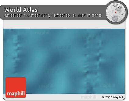 Satellite 3D Map of the Area around 42° 44' 20" S, 114° 49' 29" E