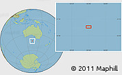 Savanna Style Location Map of the area around 42° 44' 20" S, 132° 40' 30" E