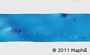 Shaded Relief Panoramic Map of the area around 42° 44' 20" S, 155° 28' 29" W