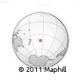 Outline Map of the Area around 42° 44' 20" S, 156° 19' 29" W, rectangular outline