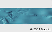 Satellite Panoramic Map of the area around 42° 44' 20" S, 156° 19' 29" W
