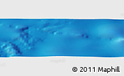 Shaded Relief Panoramic Map of the area around 42° 44' 20" S, 156° 19' 29" W