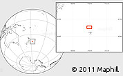 Blank Location Map of the area around 42° 44' 20" S, 176° 43' 29" W