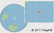 Savanna Style Location Map of the area around 42° 44' 20" S, 176° 43' 29" W