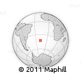Outline Map of the Area around 42° 44' 20" S, 17° 46' 29" W, rectangular outline