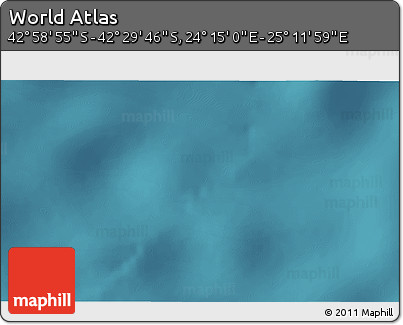 Satellite 3D Map of the Area around 42° 44' 20" S, 24° 43' 30" E