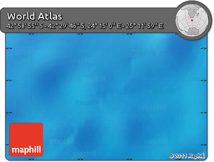 Physical Map of the Area around 42° 44' 20" S, 24° 43' 30" E