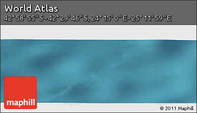 Satellite Panoramic Map of the Area around 42° 44' 20" S, 24° 43' 30" E