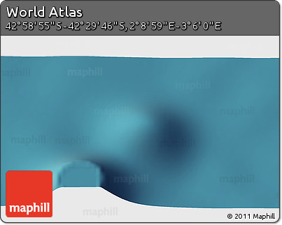 Satellite 3D Map of the Area around 42° 44' 20" S, 2° 37' 30" E