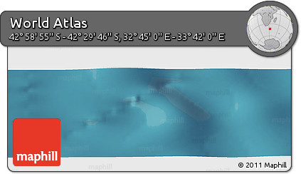 Satellite Panoramic Map of the Area around 42° 44' 20" S, 33° 13' 30" E