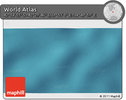 Satellite 3D Map of the Area around 42° 44' 20" S, 38° 19' 30" E