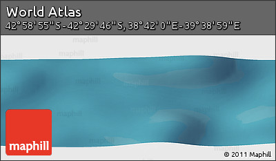Satellite Panoramic Map of the Area around 42° 44' 20" S, 39° 10' 29" E