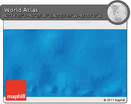 Physical 3D Map of the Area around 42° 44' 20" S, 42° 25' 29" W