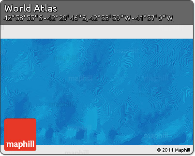 Physical 3D Map of the Area around 42° 44' 20" S, 42° 25' 29" W