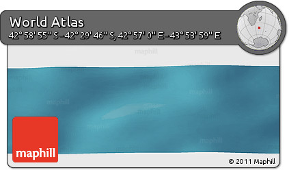 Satellite Panoramic Map of the Area around 42° 44' 20" S, 43° 25' 29" E