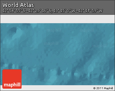 Satellite 3D Map of the Area around 42° 44' 20" S, 43° 16' 29" W