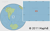 Savanna Style Location Map of the area around 42° 44' 20" S, 43° 16' 29" W