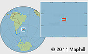 Savanna Style Location Map of the area around 42° 44' 20" S, 44° 58' 30" W