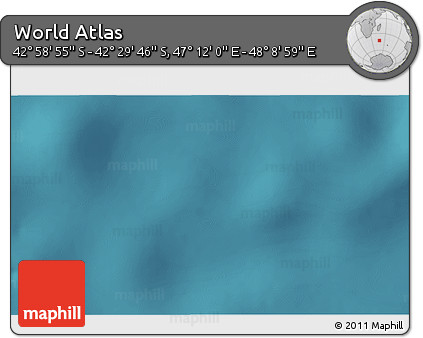 Satellite 3D Map of the Area around 42° 44' 20" S, 47° 40' 29" E