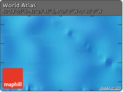 Physical Map of the Area around 42° 44' 20" S, 4° 10' 30" W