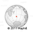 Outline Map of the Area around 42° 44' 20" S, 61° 16' 29" E, rectangular outline