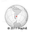 Outline Map of the Area around 42° 44' 20" S, 61° 7' 30" W, rectangular outline