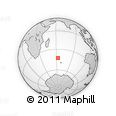 Outline Map of the Area around 42° 44' 20" S, 62° 58' 30" E, rectangular outline