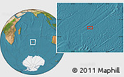 Satellite Location Map of the area around 42° 44' 20" S, 72° 19' 29" E