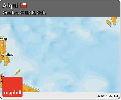 Political 3D Map of Alqui