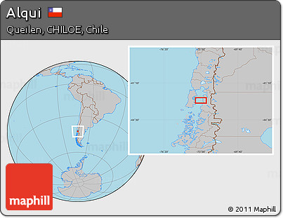 Gray Location Map of Alqui