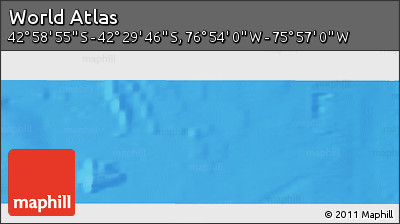 Physical Panoramic Map of the Area around 42° 44' 20" S, 76° 25' 30" W