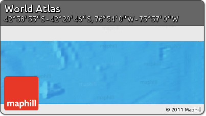 Physical Panoramic Map of the Area around 42° 44' 20" S, 76° 25' 30" W