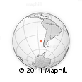 Outline Map of the Area around 42° 44' 20" S, 82° 22' 30" W, rectangular outline