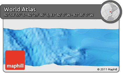 Political Panoramic Map of the Area around 42° 44' 20" S, 83° 13' 29" W