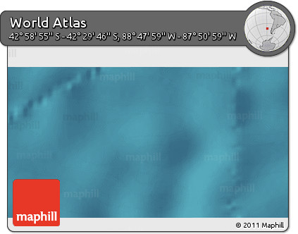 Satellite 3D Map of the Area around 42° 44' 20" S, 88° 19' 29" W