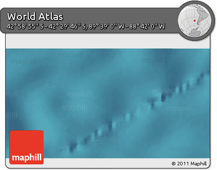 Satellite 3D Map of the Area around 42° 44' 20" S, 89° 10' 30" W