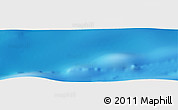 Physical Panoramic Map of the area around 42° 44' 20" S, 8° 34' 29" E