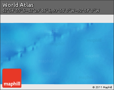 Physical 3D Map of the Area around 42° 44' 20" S, 93° 25' 30" W