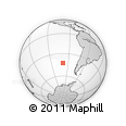 Outline Map of the Area around 42° 44' 20" S, 99° 22' 30" W, rectangular outline