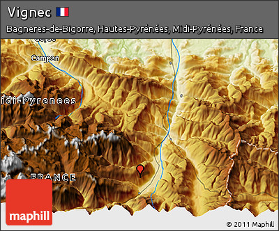 Physical 3D Map of Vignec