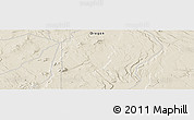 Shaded Relief Panoramic Map of the area around 43° 1' 43" N, 119° 46' 30" W