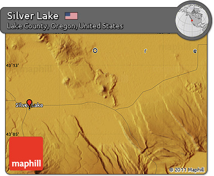 Physical Map of Silver Lake