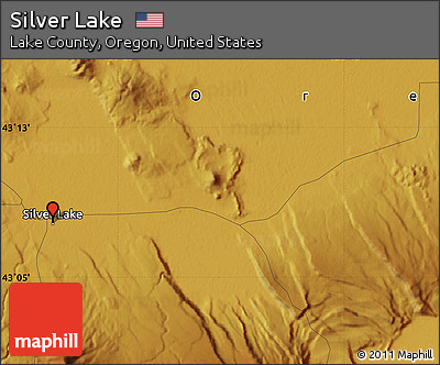 Physical Map of Silver Lake