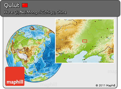 Physical Location Map of Qulut