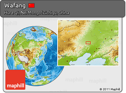 Physical Location Map of Wafang