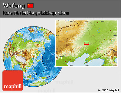 Physical Location Map of Wafang