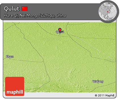 Physical Panoramic Map of Qulut