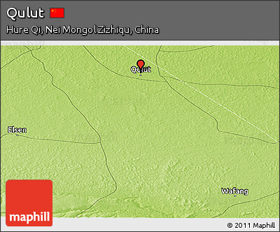 Physical Panoramic Map of Qulut