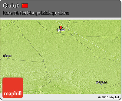 Physical Panoramic Map of Qulut